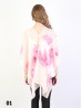 Blooming Flower Chiffon Top W/ Pearl Buttons